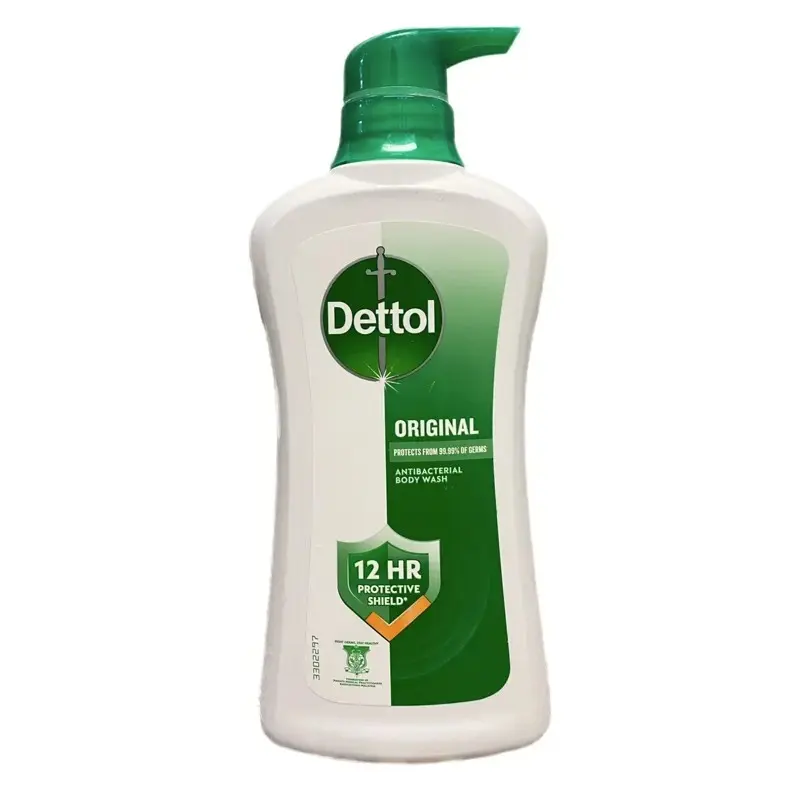 Dettol Original Scent Body Wash for Adults, Gentle pH-Balanced Shower Gel that Moisturizes, Leaves Skin Feeling Minty Fresh and Clean, 16.9 fl oz / 500g, Single Item, Moisturizer, Bottle, Dermatologist Tested, Long-Lasting, Cooling