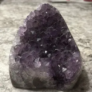 2.5-Lb Natural Amethyst Cluster, Raw Crystal Cluster for Home Decor, Healing Crystals Collection
