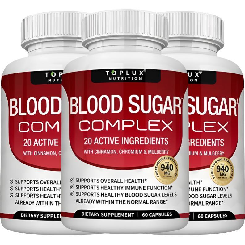 Blood Sugar Complex 20 Vitamins & Minerals Support Overall Health