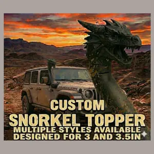 Custom Snorkel Topper - Fits Most 3.5 Inch Snorkels - Take your Off-Road Rig to the Next Level