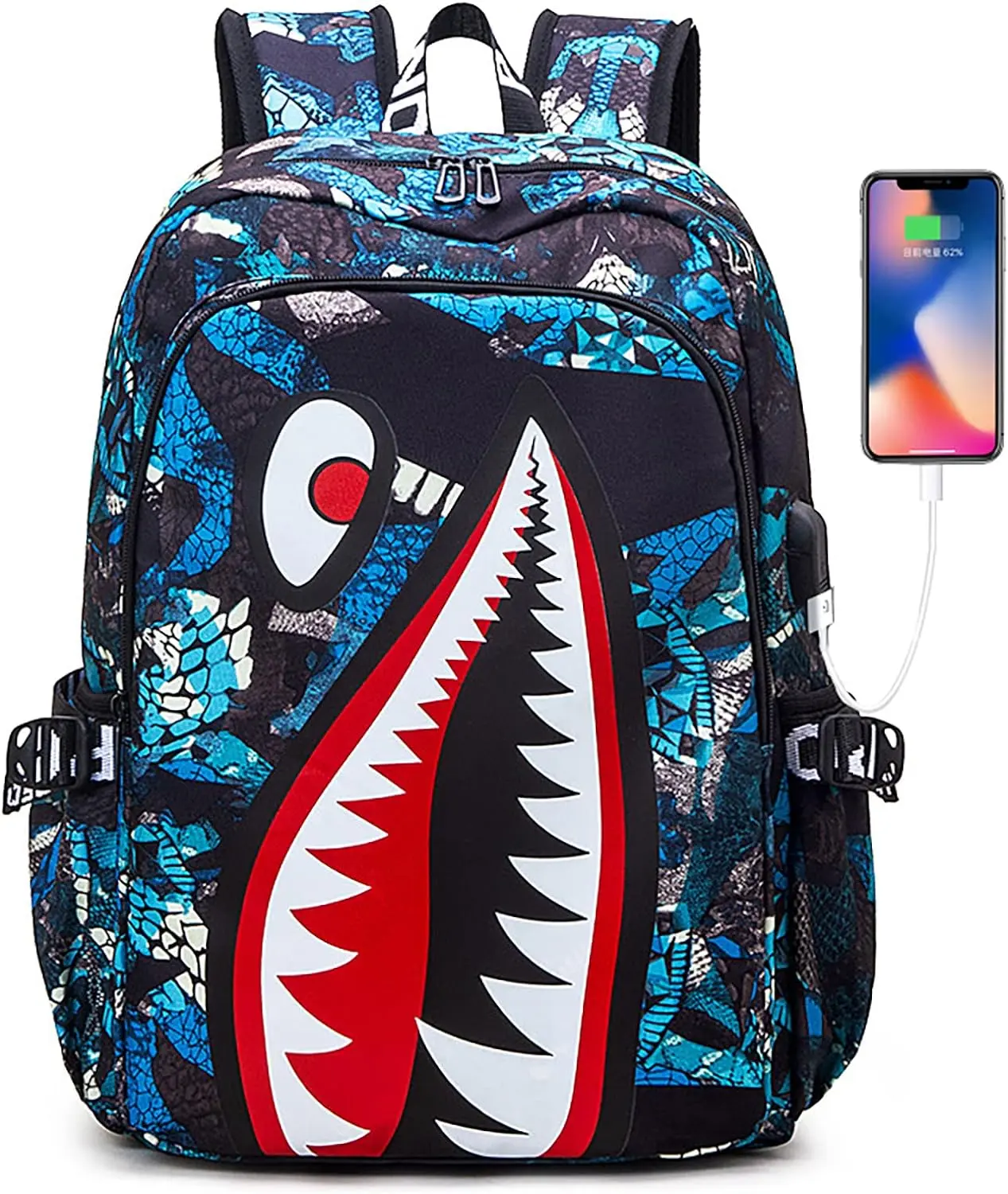 school bape backpack shark for kids - TikTok Shop