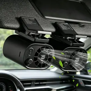 DealsforYouDays【3-Day Delivery】Joytutus CarFan 2026 Car Clip On Fan with LED Display, 360° Rotation, 100 Speeds Adjustable, USB Rechargeable Summer Personal Fan, 3Hr 1800mAh Battery, Wide Clamp for Car Seat/Sunvisor, Baby Stroller, Desktop & Multiple