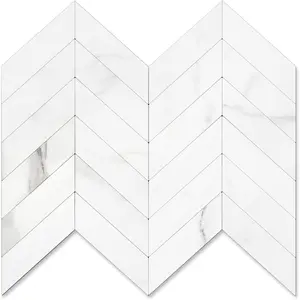 10sheet herringbone tile peel and stick backsplash white marble pvc stick on backsplash self adhesive wall tile for kitchen and bathroom