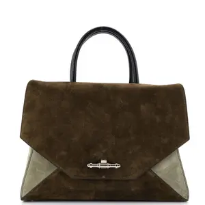 Pre-owned GIVENCHY Nubuck Top Handle Bags Obsedia Satchel Medium by Rebag
