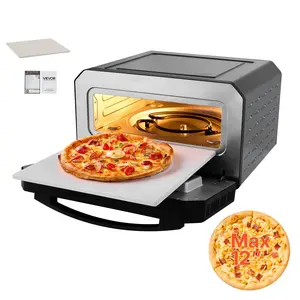VEVOR Electric Pizza Oven,  , Smart Pizzas Maker Indoor with 5 Preset, 12-Inch Countertop Pizza Cooker w/ Touch Srceen, 750℉ Max Temp, 2-Min Rpaid Baking Oven Thin & Crispy, Neapolitan, Frozen, New York