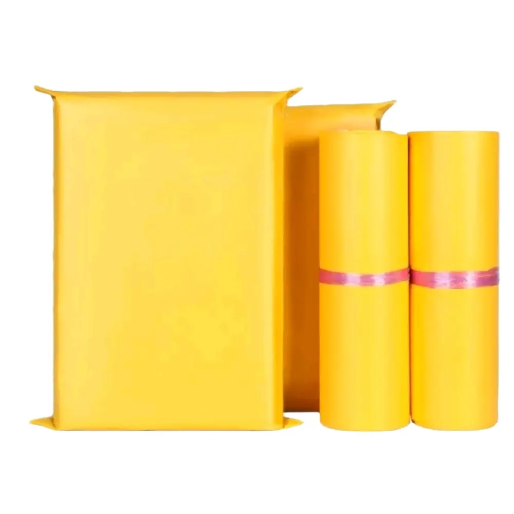 Matte Yellow Mailers, 11x15 Inches  Strong Lightweight Polyethylene Self-Seal Envelopes, Small Business Boutique Clothing & Apparel Packaging. 25 pcs