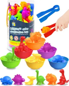 48 Pcs Counting Dinosaurs Montessori Toys for 3 4 5 Years Old Boys Girls, Toddler Preschool Learning Activities Toy for Kids Ages 3-5, 4-8, Birthday Gifts Sensory Toys