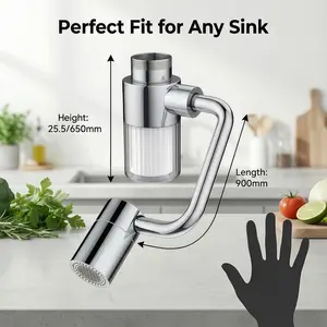 Rotatable Faucet Aerator Extension Cartridges 1440° Reduce Chlorine for Bathroom Kitchen 2-Mode Swivel Aerator for Enhanced Washing Experience Metal Connector Taps Thanksgiving decor,Black Friday&Cyber Monday,Christmas gifts