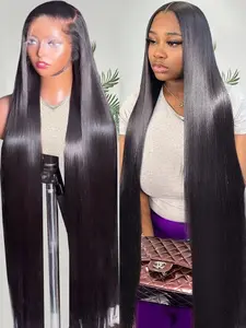 Bling Hair 30 32 Inch HD Transparent 13x4 13x6 Bone Straight Lace Front Wig 180 Density Brazilian 360 Lace Frontal Wigs Human Hair For Women