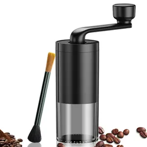 Portable Manual Coffee Grinder with Ceramic Burr, Adjustable Coarseness Setting, Ideal for Home, Office, Camping, Espresso Lovers, Coffee Making Tool