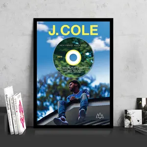 J Cole '2014 Forest Hill Drive' - Hip-Hop Framed CD Album Plaque