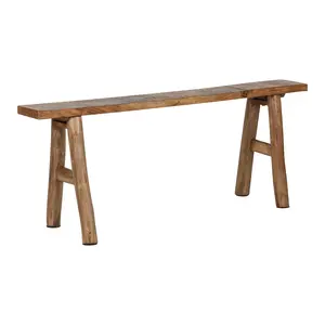 Ember Narrow Solid Acacia Wood A-Frame Bench
