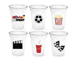 POPCORN PARTY CUPS - Popcorn Birthday Party Cups Movie Party Favors Popcorn Party favors Movie party Supplies Cinema Pink Popcorn Movie Cups
