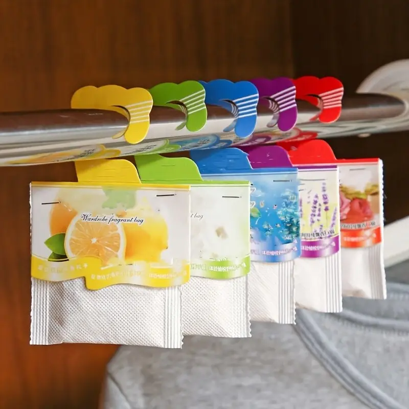 Hanging Scented Bag Set (1/5 Pcs), Long-Lasting Floral Aroma, Ideal for Drawers, Closets, Cars and Offices, Fresh Air Deodorizer Bags, Scented Home Fragrance Products