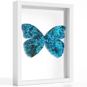 Shadow Box Frame 11x14, Display Case Box with  Real Glass and Black  for Memorabilia,  Items, Wedding Memories, Crafts, Tickets and Photos, White