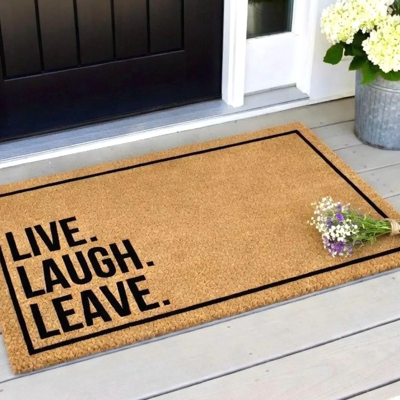 Live Laugh Leave Doormat, Funny Doormats, Funny Door Mats, Go Away Doormat, Leave Doormat, Funny Welcome Mat, Funny Housewarming Gift Idea