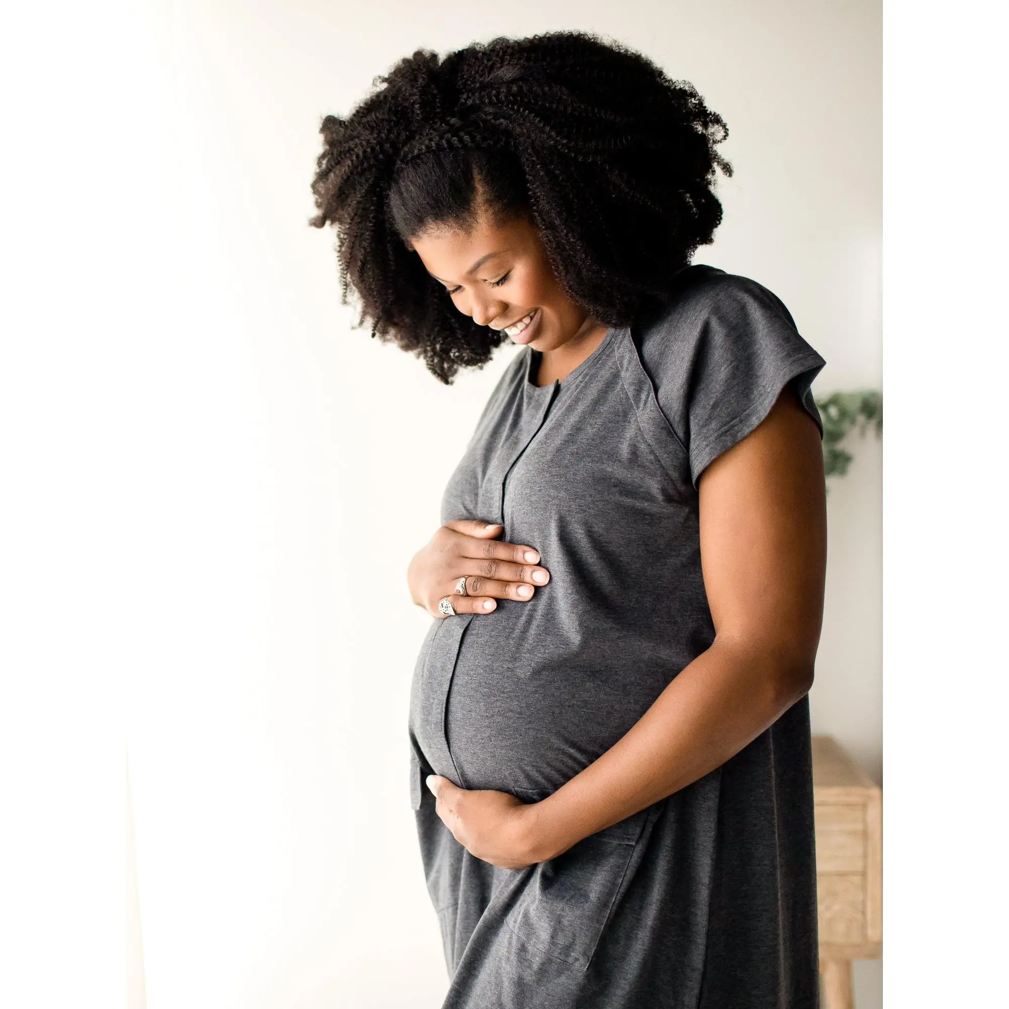 Universal Labor & Delivery Gown | Grey Heather