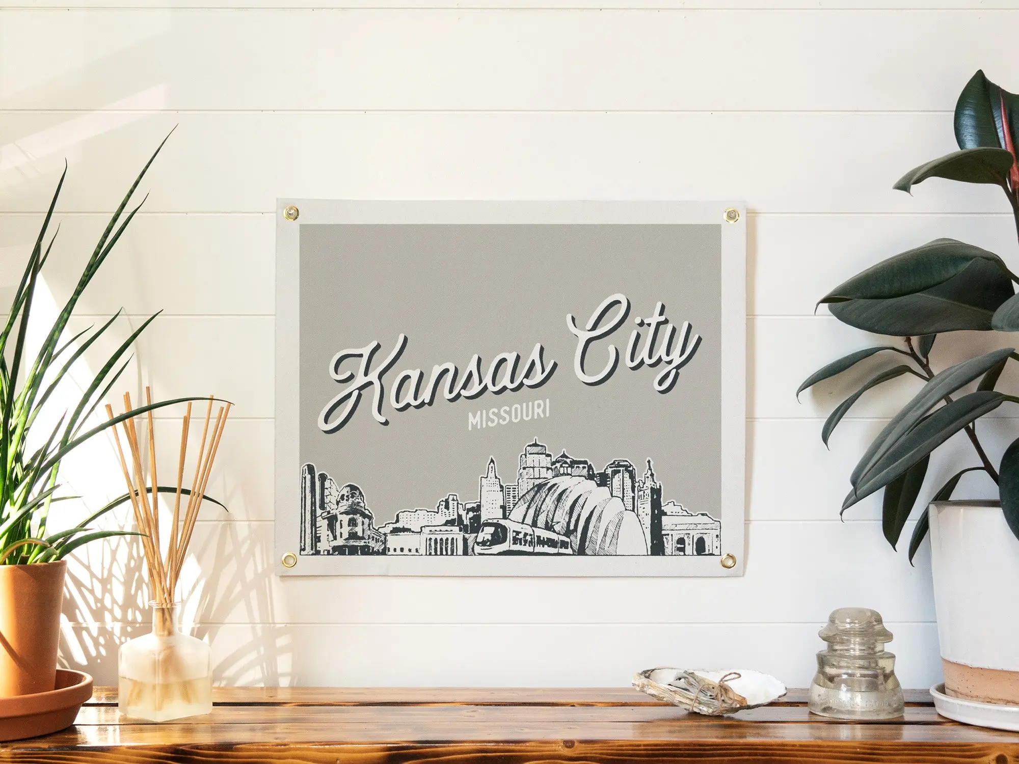 Kansas City, Missouri City Felt Banner