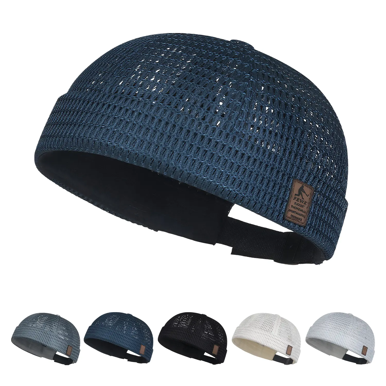 Men's Breathable Brimless Hat,Lightweight Mesh Cooling Summer Skull Docker Cap Beanie Hat for Women Men Outdoors Wear#SummerWins#DealsForYouDays
