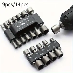 Powerful Socket Inner Hexagonal Wrench Hexagonal Handle Screwdriver Socket Extension Rod Pneumatic Screwdriver Insert Replaceable Screwdriver Bits Tool Set
