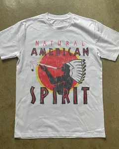 [Sale Up To 30%] Natural American Spirit T-Shirt Retro Graphic Tee Vintage Style