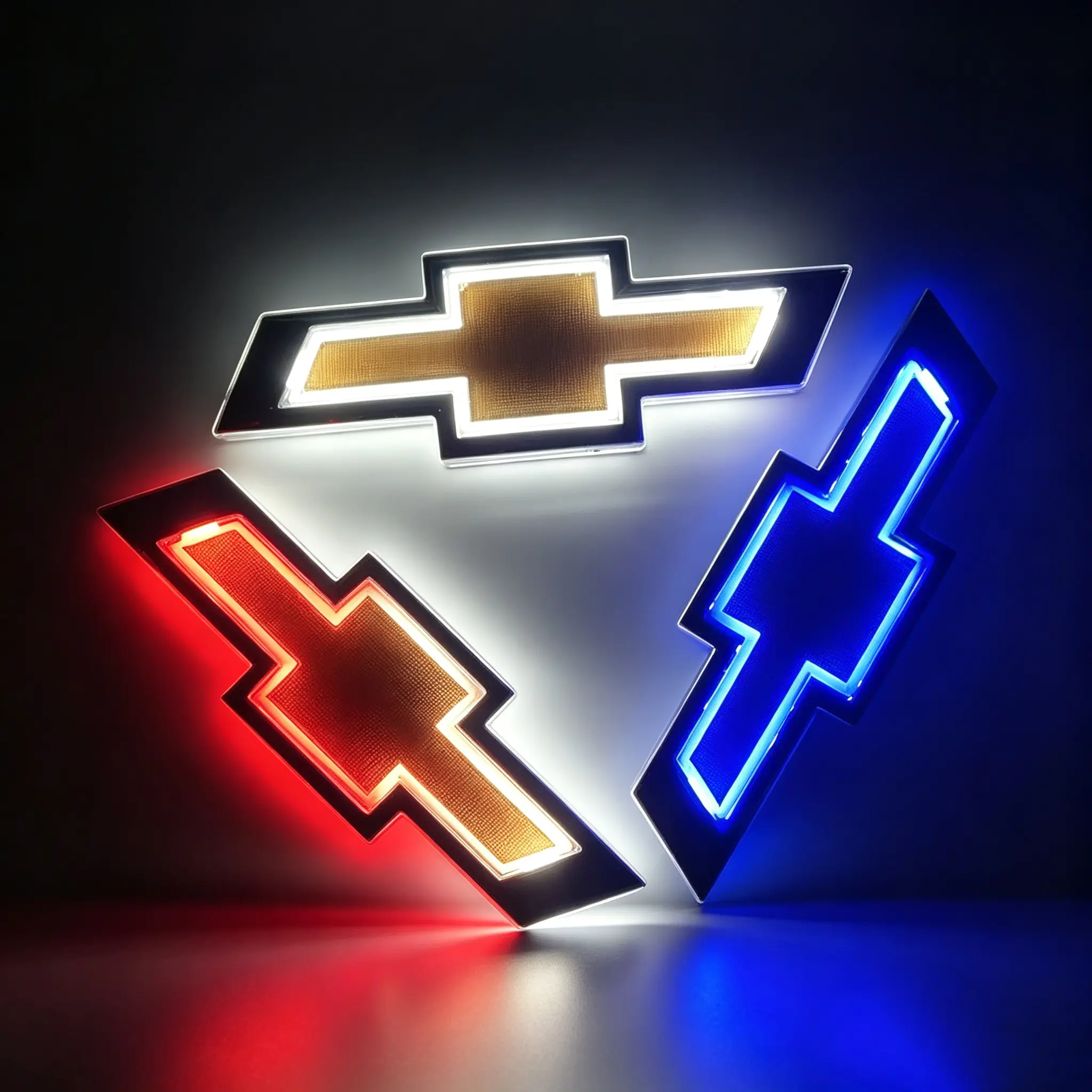 Chevy Cruze Luminous Cross Emblem Light, Glowing Grille Badge for Cars/Trucks, Automotive Cool Car Vehicle Decoration