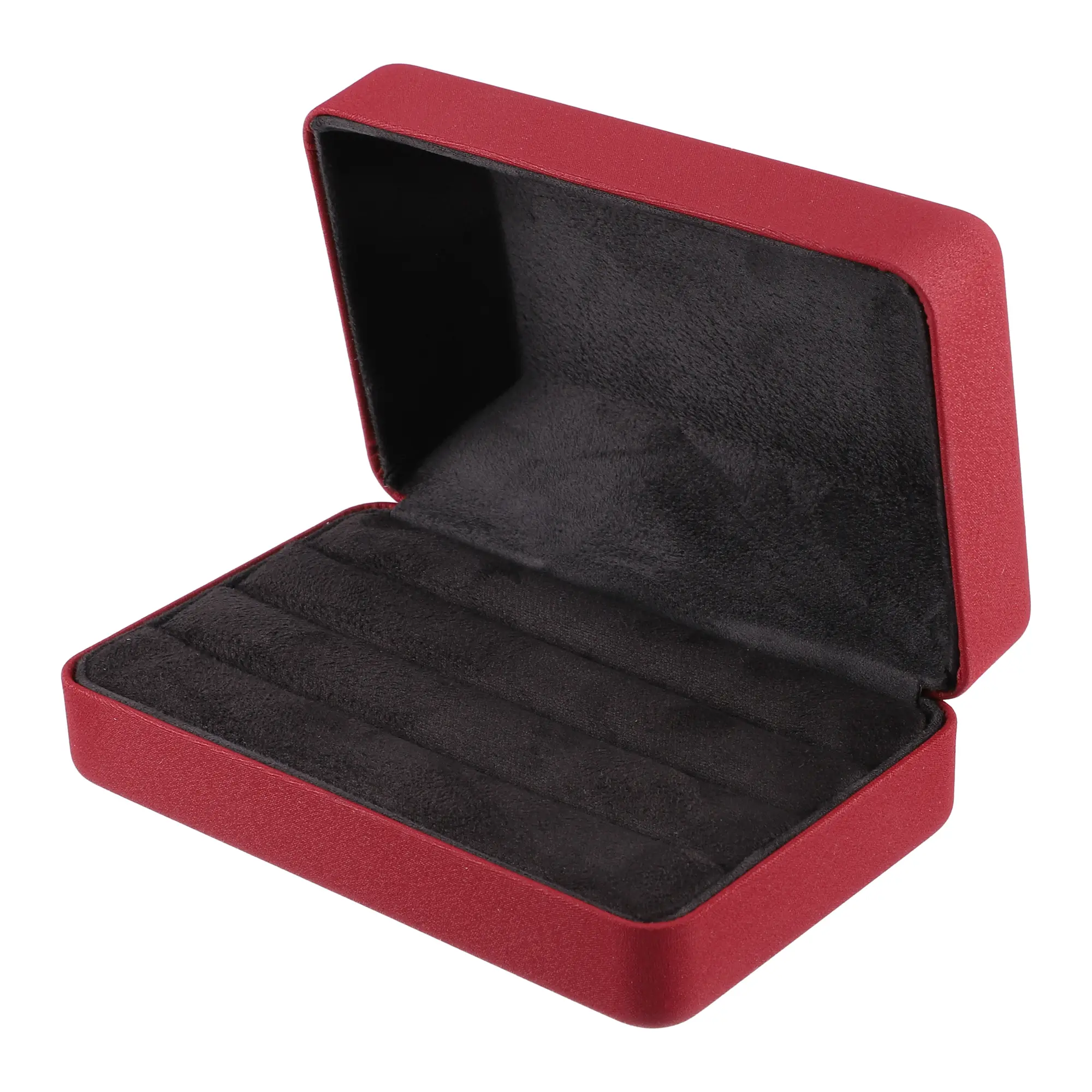 Unique Bargains Multiple Ring Box, Jewelry Storage Display Stand Ring Organizer Case PU Leather Gift Box for Wedding Engagement Birthday
