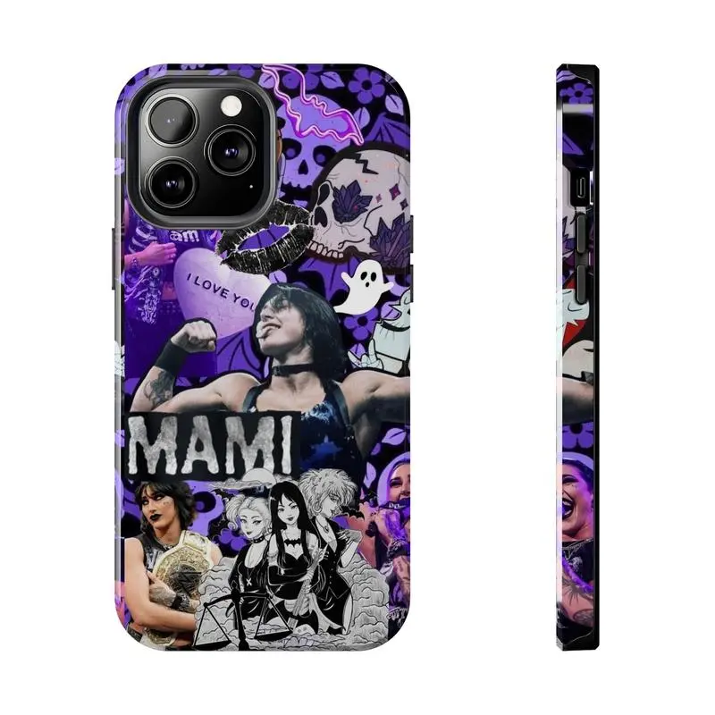 Rhea Ripley WWE Smartphone Case, Tough Slim Shockproof Wrestling Casing, Phone Accessories for iPhone 11-17 Pro Max/Plus & Samsung Galaxy S23-25 Cellphone Devices