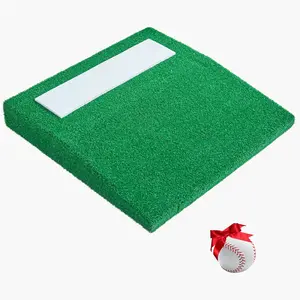 Summervibes VEVOR Pitching Mound, Portable Baseball Pitcher's Mound, 31 in Indoor Outdoor Pitching Practice and Training Equipment, Softball Pitching Aids with Antifade Turf, Pitching Rubber, Carry Handle
