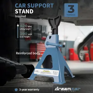 AIRAJ Jack Stands  1 Pair, 3 Ton (6600 lbs) Capacity Car Jack Stands Double Locking, 11.6 -16.34 inch Adjustable Height, for lifting SUV, Pickup Truck, Car and UTV/ATV, blue