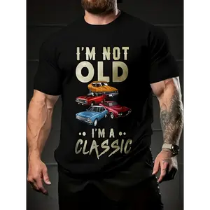 COD Men's Trendy Casual Fashion Sports T-shirt Summer Cool Multi-color Car Print Pattern Comfortable Short-sleeved Regular Round Neck Outdoor Top shirts men  t shirts graphic t-shirts 90s graphic tees funny shirt y2k outfits men christian c