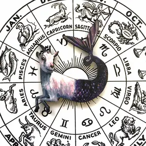 Zodiac Capricorn Magnet - Mermaid Goat Magnet