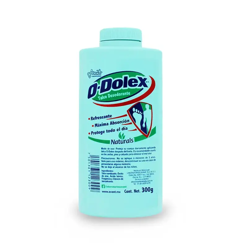 Odolex Naturals Deodorizing Talcum Powder - 300g Daily Body Care Talc Powder