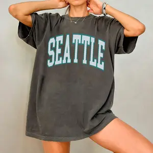 Vintage Seattle Baseball Comfort Colors Shirt, Retro 90s Washington Game Day Tee, Blue and Teal City Baseball Fan Gift, Emerald City Sport Apparel