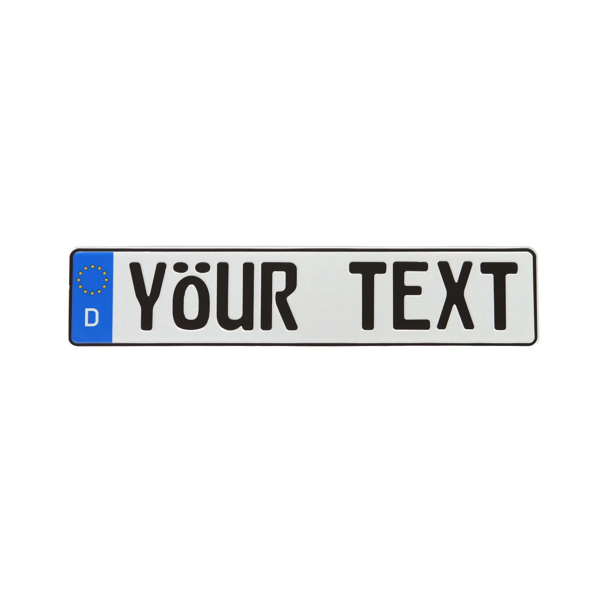 Custom European License Plate Custom European License Plate