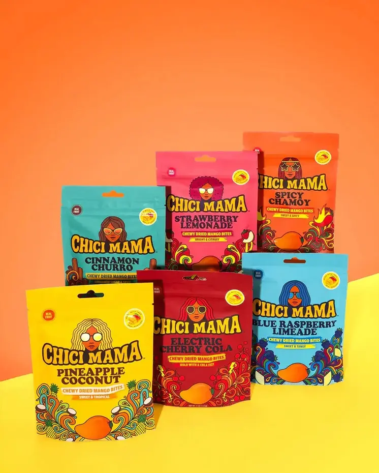 Chici Mama Variety Pack New - ( Pineapple Coconut - Electric Cherry Cola - Blue Raspberry - Limeade - Strawberry Lemonade - Spicy Chamoy - Cinnamon Churro )