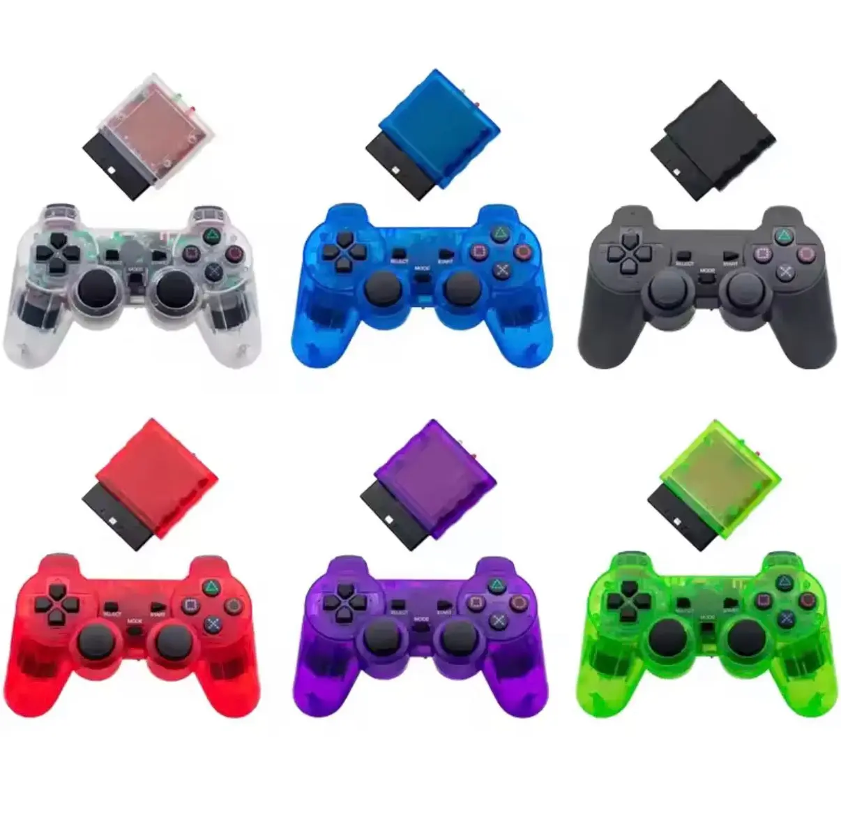 Wireless Bluetooth PS3 Controllers, Cool Clear Color Options for Gaming Consoles