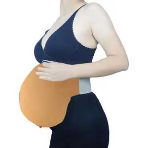Fake Pregnant Belly & Santa Big Belly Props, Memory Foam Material Costume Fat Suit for Maternity Themed Events