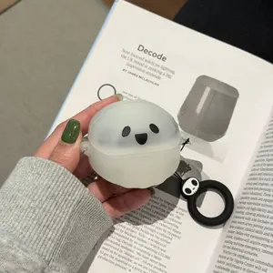 Funny Ghost Monster Earphone Case for Samsung Galaxy Buds4 Pro, Cute Creative Galaxy Buds3 Pro/2pro Bluetooth-compatible Protector, Anti-Drop Couple Case, Protection
