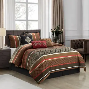 Tefia Jacquard 7 Piece Comforter Set
