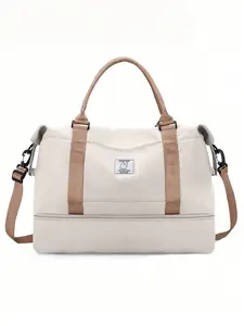 Niche design compartment shoulder crossbody travel bag, Travel Duffle Bag, fashionable and simple versatile travel bag, lightweight and large capacity to meet travel, sports and fitness storage needs, suitable for travel, etc., Travel Duffel Bag