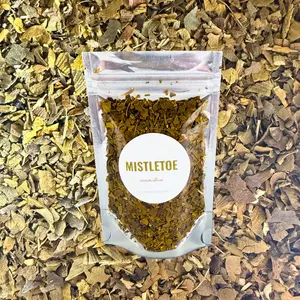 Wildcrafted Mistletoe – Dried Herb for Crafts, Decor, Wreaths & Holiday Projects