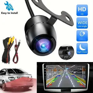 Backup Camera Car Rear View HD Camera Universal - Wide Angle Night Vision For Monitor Display MP5 Reversing Parking SUV Vehicles Pickup Camper Tractor Van Truck RV etc, Without Battery, Car Gadgets