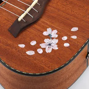 Guitar panel stickers DIY petal-shaped shell fingerboard stickers ukulele bass decals decorative panel stickers
