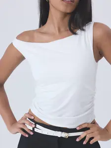Solid Asymmetric Off The Shoulder Solid Asymmetric Off The Shoulder
