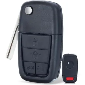 Replacement Shell Folding Remote Key Case Fob 5 Button for Pontiac G8 2008-2009