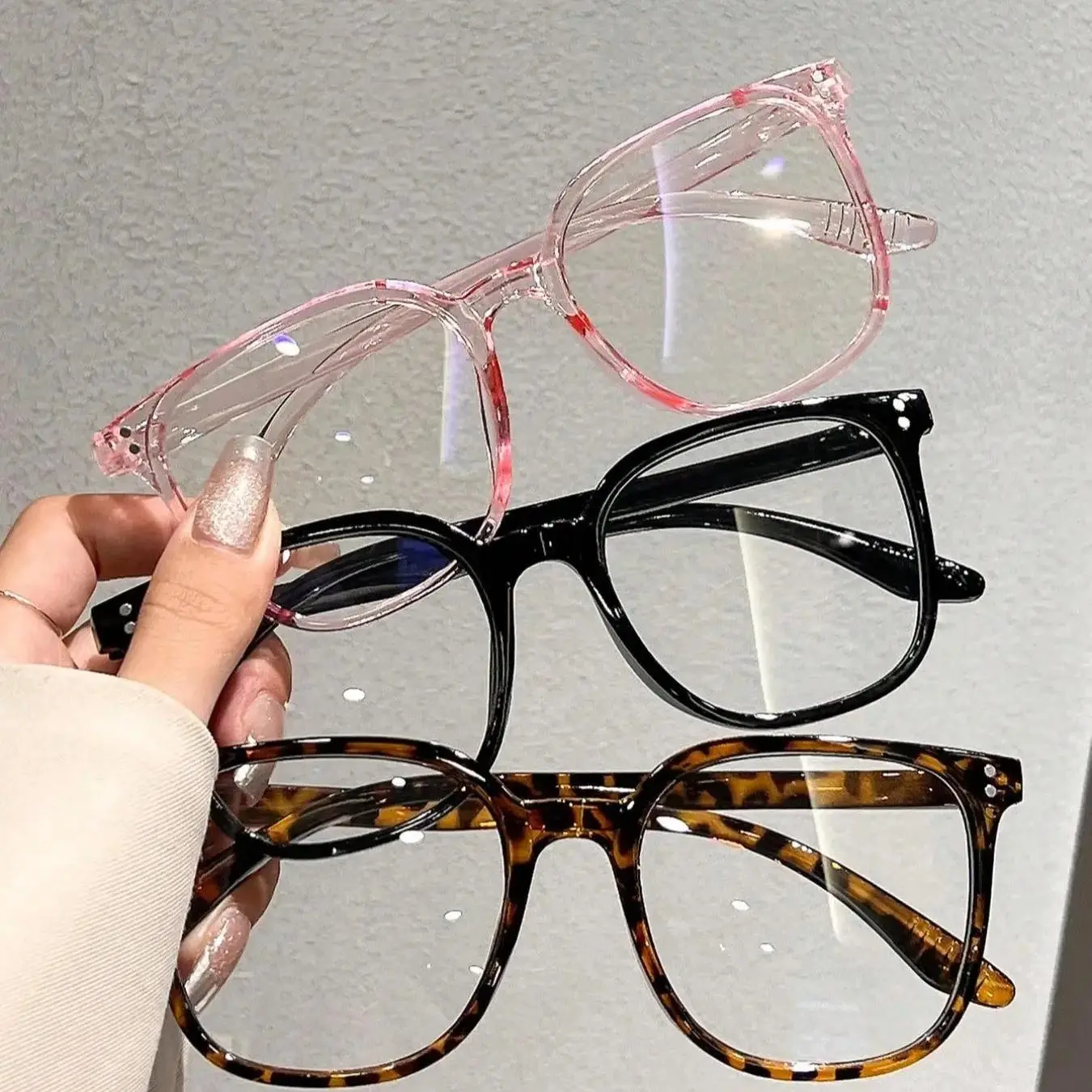 Unisex Classic Square Frame Eyewear - Lightweight Fashionable Square Frames Eyeglasses, 2026 Summer Party Gift for Work & Student Daily Use