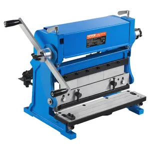 fathersdaygift VEVOR Sheet Metal Brake, 12-inch, 3-In-1 Combination Shear Brake Roll Machine, 20-Gauge Capacity Shear Press Brake with 90 Max Bending Angle, Shears and Slip Roll Machine for Shear Bending Rolling