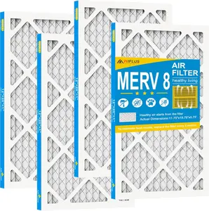 12x20x1 Air Filter,MERV 8,Furnace Air Filter for HVAC,Dust Defense-4packs by MIFLUS