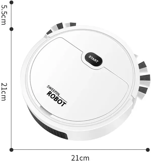 Robot Vacuum and Mop, Vacuum Robot mop Advanced Obstacle Avoidance, Robotic Vacuum Cleaner Robot Slim Robotic Vacuum CleanerDesign, Ideal for Pet Hair, Hard Floor